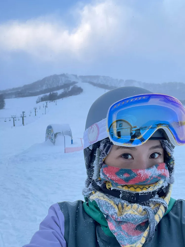 蘇慧倫喜歡滑行的當下很專注於自己的感覺。翻攝蘇慧倫臉書