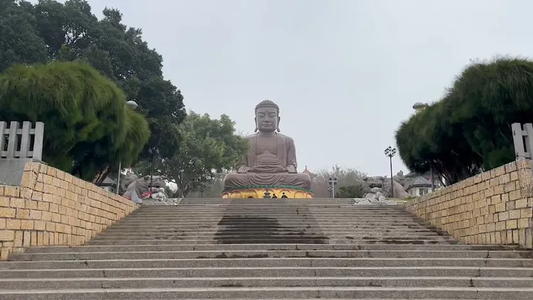 八卦山大佛已竣工逾一甲子。民眾提供