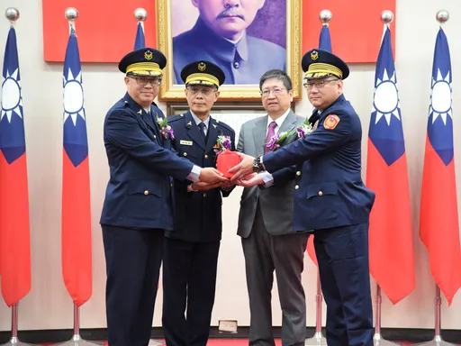 新竹縣警局長林信雄上任 楊文科:共同打造安全宜居的幸福竹縣
