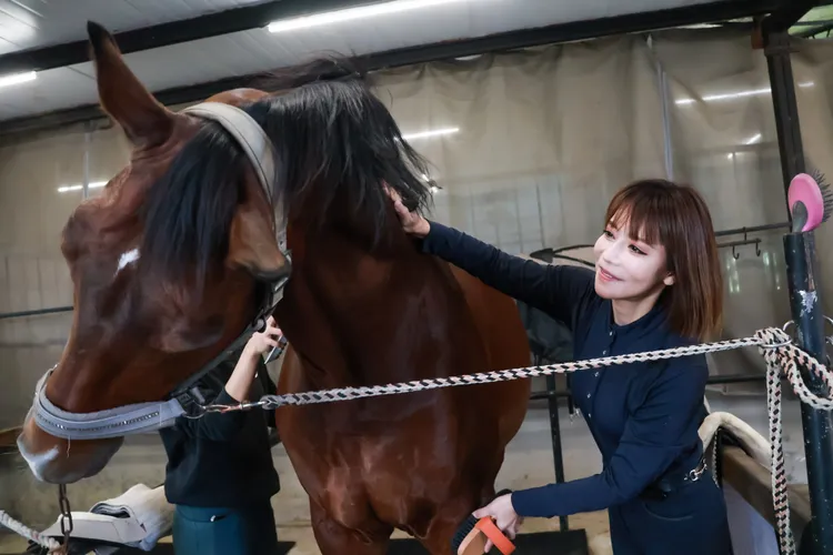 騎馬前斯容幫龍眼男刷毛。趙世平攝