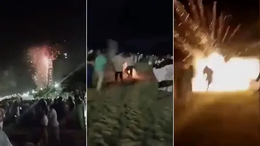影片｜跨年放煙火「射衣炸死二寶媽」　小孩目睹慘劇也被炸趴