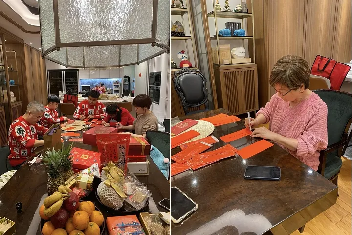 郁方她們一家為了替爸媽添福添壽，自動自發要做善心。翻攝臉書/好門媳婦的秘密生活郁小方