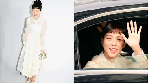 高订秀｜Jisoo气质刘海造型美压仙气女神　赏DIOR秀如公主出巡