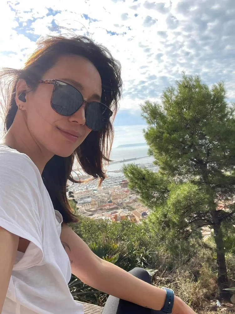 耶誕節獨自去度假，黃百璐遇上挪威鮮肉搭訕。黃百璐提供