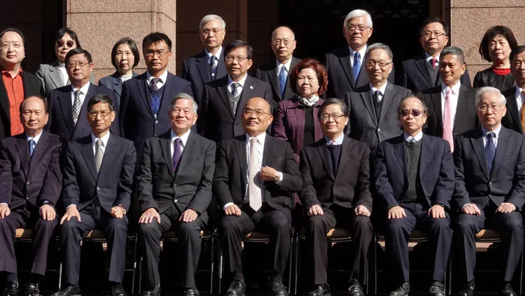 蘇貞昌今天看來心情格外輕鬆。莊宗達攝