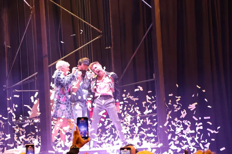 《極限震撼》今天開始在台北小巨蛋演出。鄭孟晃攝