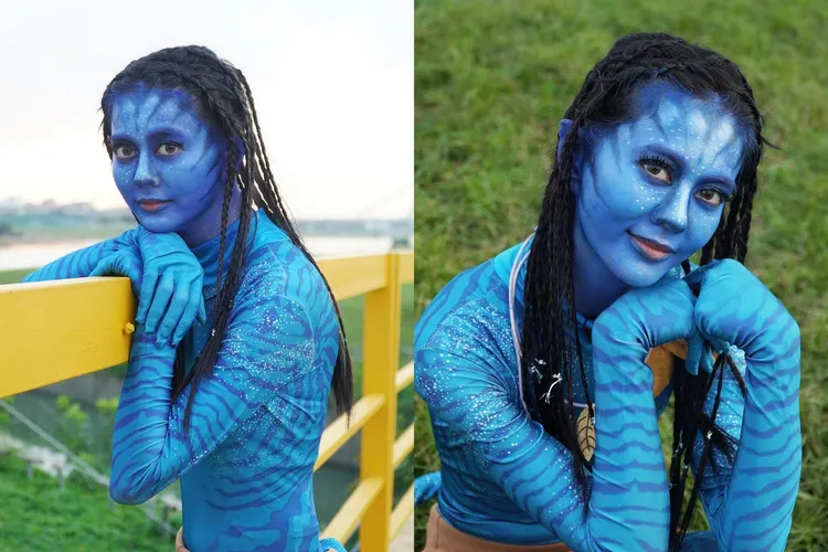 白癡公主神還原納美人。翻攝自白癡公主臉書