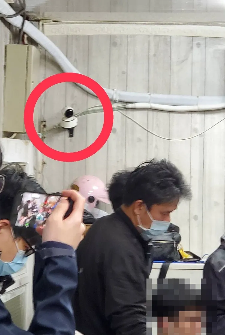 現場裝設監視器以免爭議。翻攝畫面