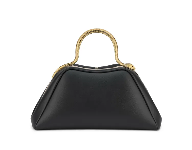 Serpenti Top Handle小牛皮手提包，約12萬3200元。品牌提供