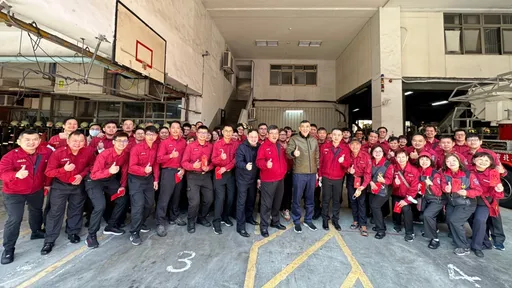 春節全年無休守護新北市　消防局長慰問留守消防員