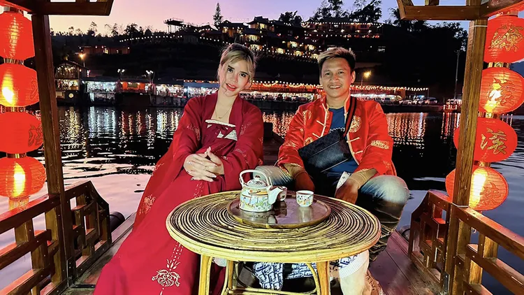 賽維里亞和老公。翻攝自賽維里亞臉書