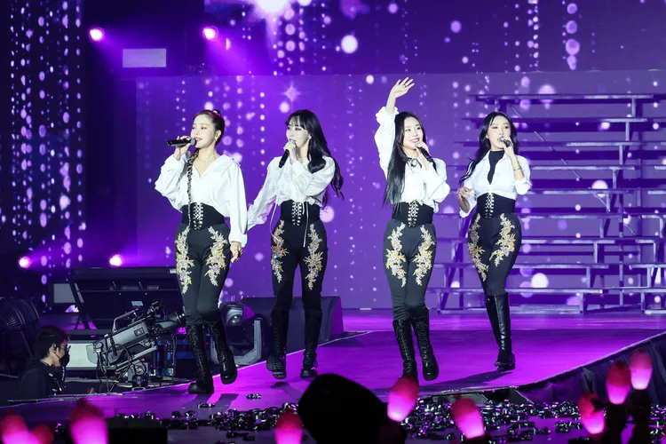 MAMAMOO有備而來，準備很多中文跟粉絲溝通。鄭孟晃攝