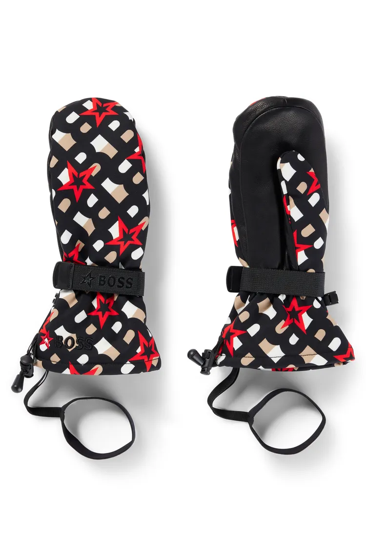 印花滑雪手套，7400元。品牌提供