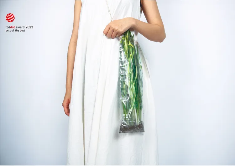 「清水美學」將韭菜、韭黃、韭菜花打造為時尚單品。學生提供