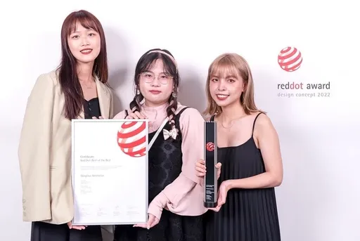 技職之光!台灣女孩將「清水韭菜」變時尚 奪紅點設計大獎