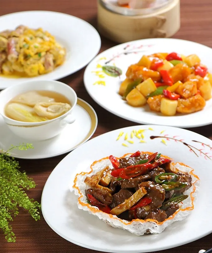 台北老爺明宮粵餐廳海陸齊發，打造出多道能提振食慾的粵式料理。台北老爺大酒店提供