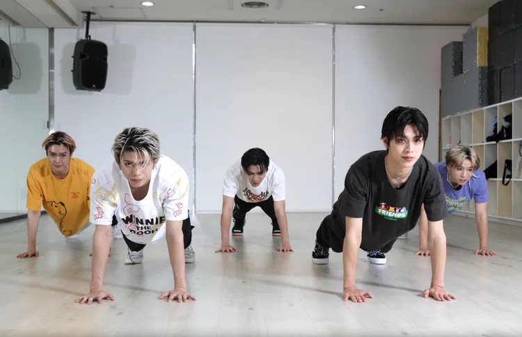 ALL IN 5哲瑋（右起）、裕城、承恩、傑銘與柏安平板撐，非常逼人。陳明中攝