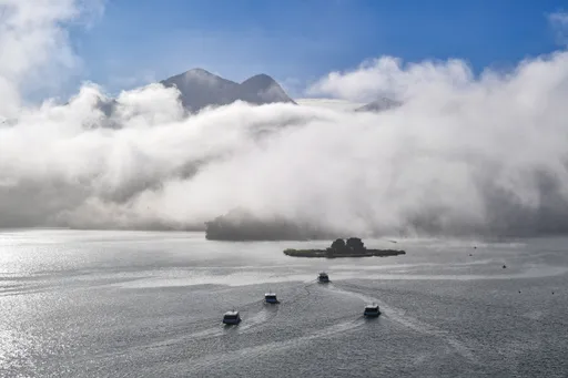 絕美雲瀑現蹤日月潭　43秒縮時宛如仙境