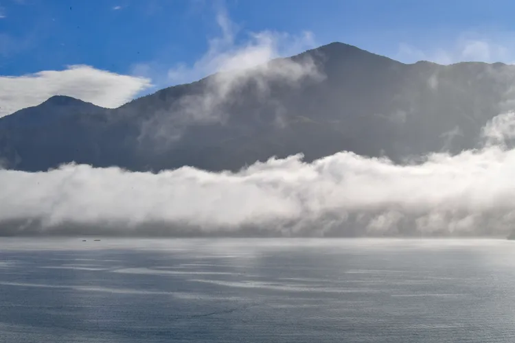 絕美雲瀑宛如仙境般。讀者提供