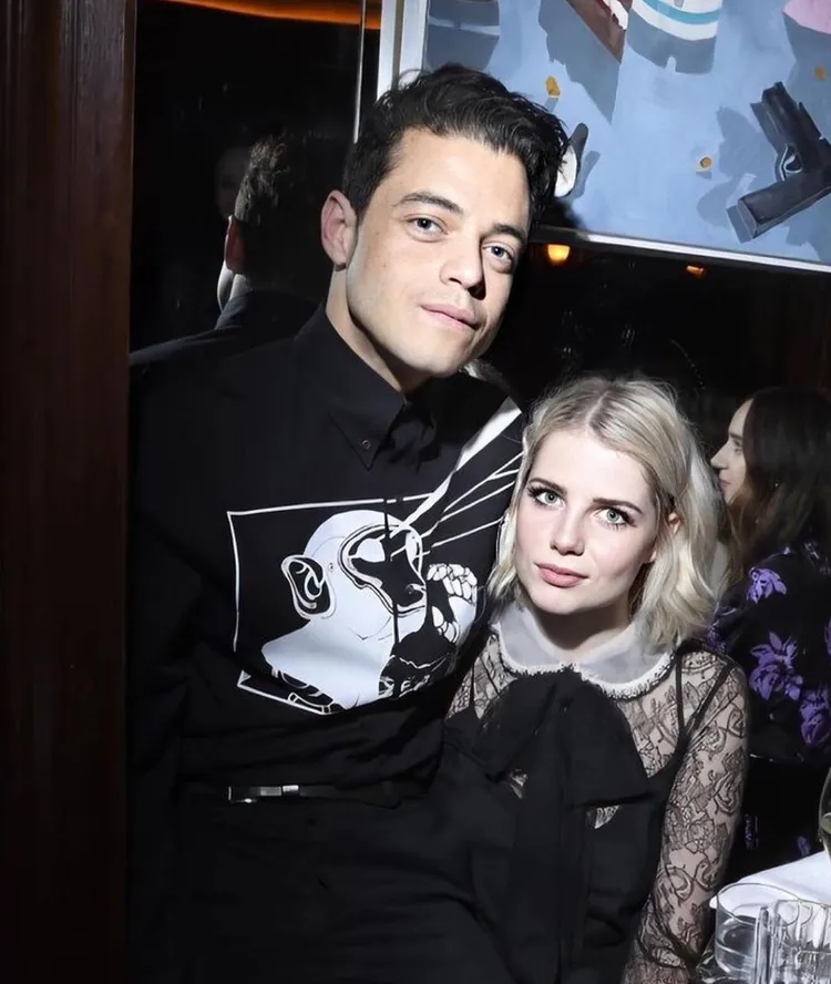 露西波頓（右）與男友雷米馬利克，翻攝ramimalekfam IG