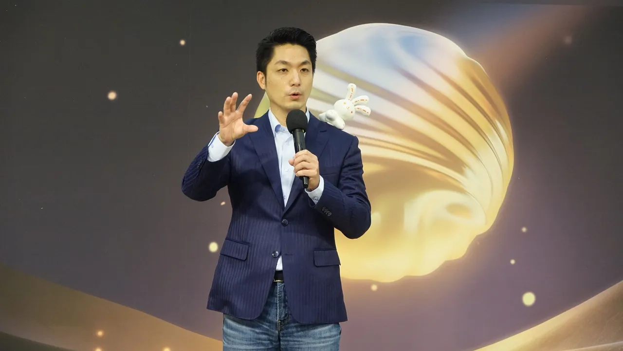 蔣萬安出席台灣燈會周邊商品發表記者會。莊宗達攝