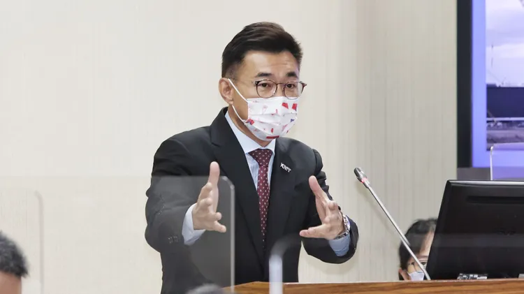 國民黨立委江啟臣認為，陳明通的下台可以預期。葉志明攝