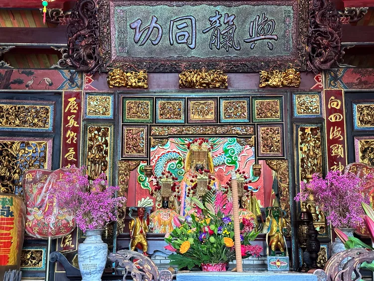 五結利澤永安宮供奉媽祖，是當地的信仰中心之一。林泊志攝