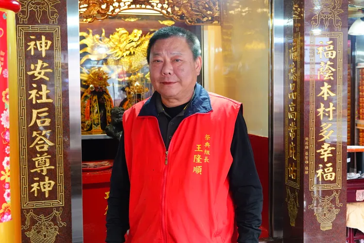 廟方祭典組長王隆順。施昂強攝