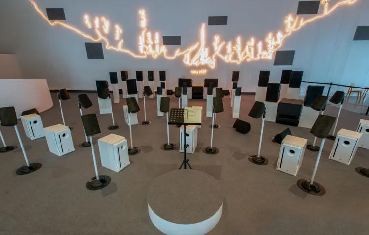 〈LEARPRINT 內惟聲響實驗〉作品現場。文化局提供