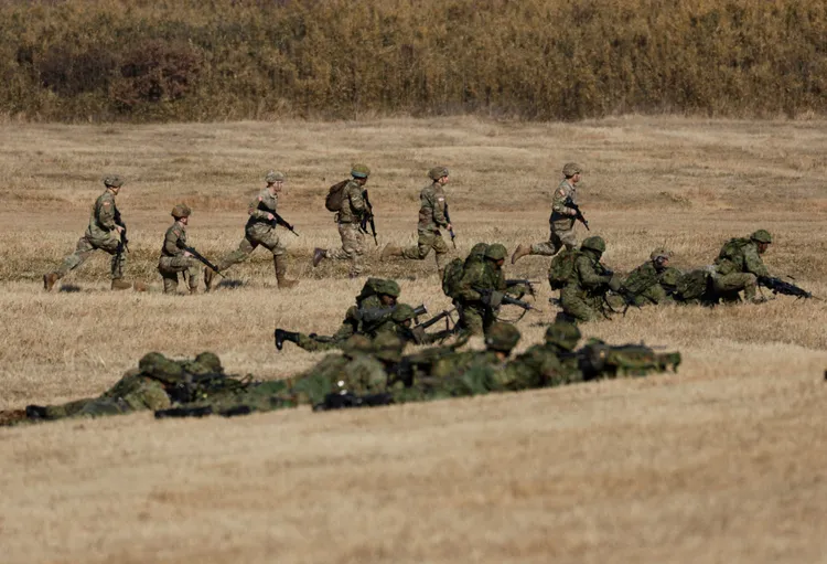 美國、英國、澳洲也有軍人參與此次演練。路透社