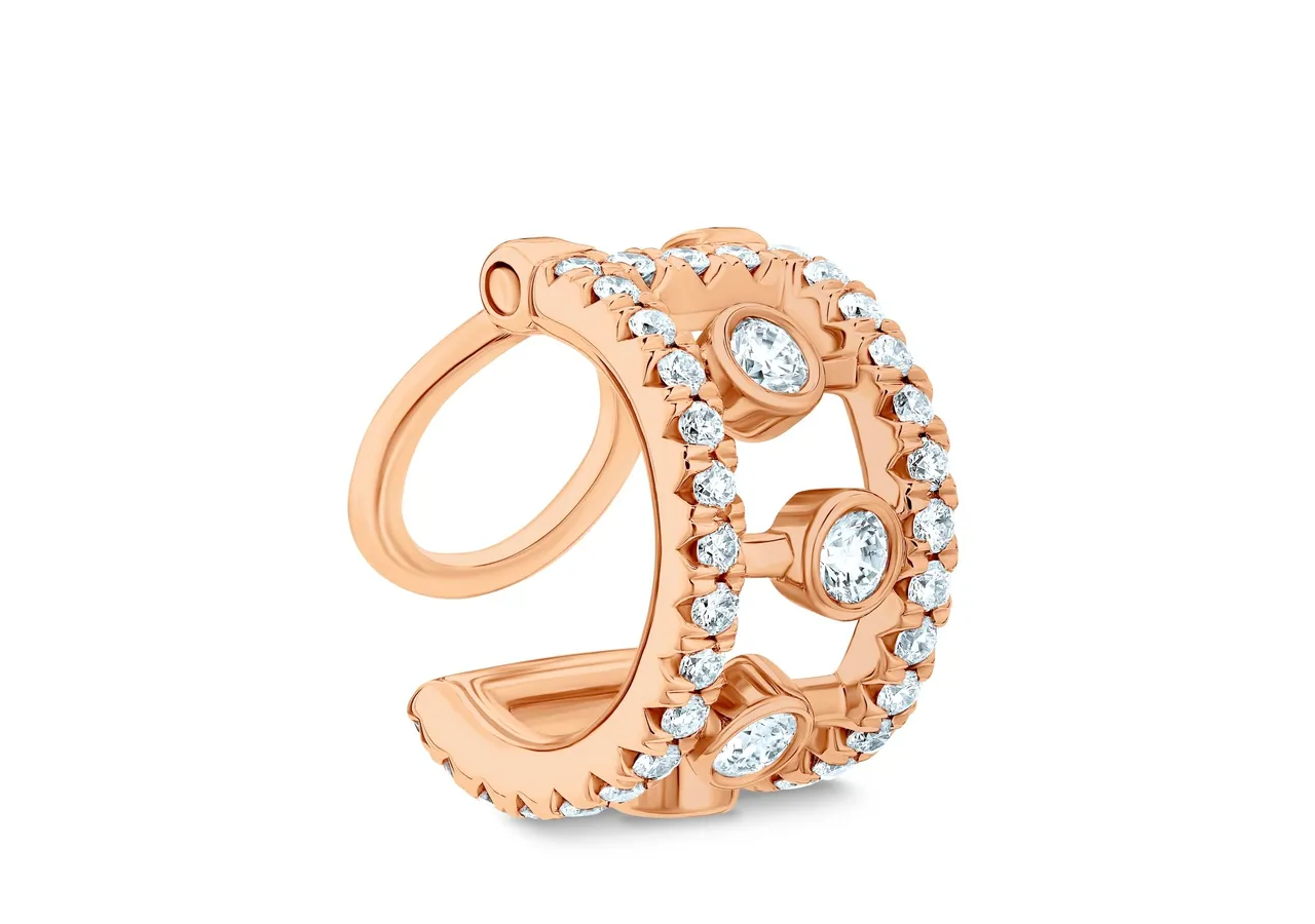 Dewdrop 18K玫瑰金鑽石耳骨夾,5萬9000元。品牌提供