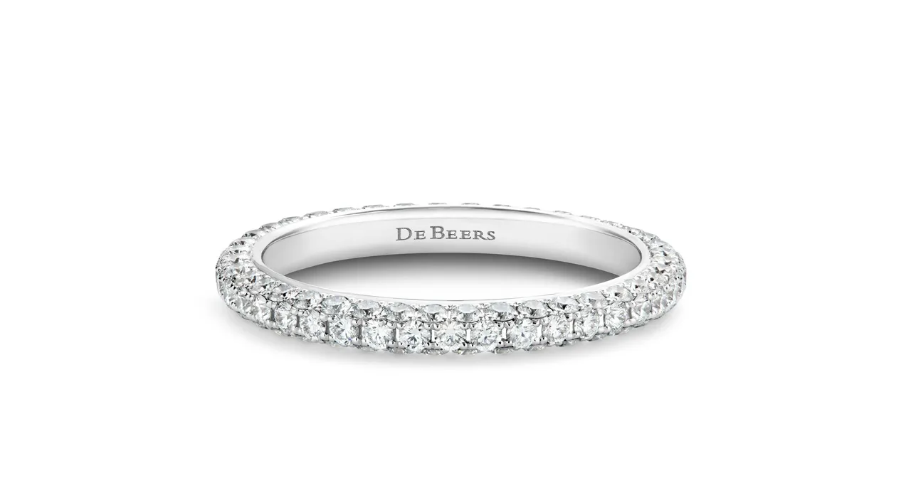 DB Darling Eternity 18K白金全鑲鑽戒指,17萬7000元。品牌提供