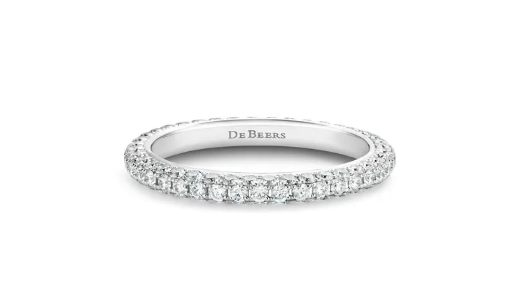 DB Darling Eternity 18K白金全鑲鑽戒指，17萬7000元。品牌提供