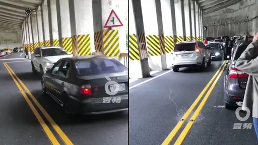 春節出遊塞車三寶多！逆向低能仔被一路逼退　他拉轉示威反被讚大快人心