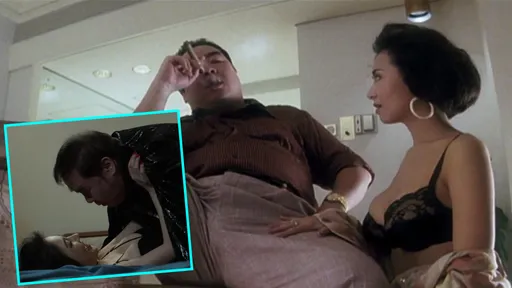 32年前剝光「波霸始祖葉子楣」 71歲鄭則仕再扮《跛豪》老大淫戲爆乳妹