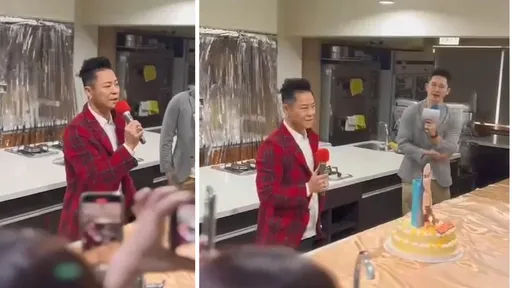 獨家直擊|野生「草蜢」提前在台灣暖壽 蔡一傑赤裸上半身見客