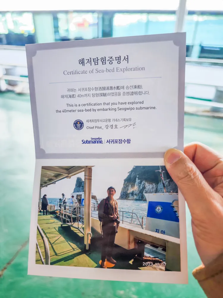 體驗過後能獲得一份搭乘紀念證書。田欣雲攝