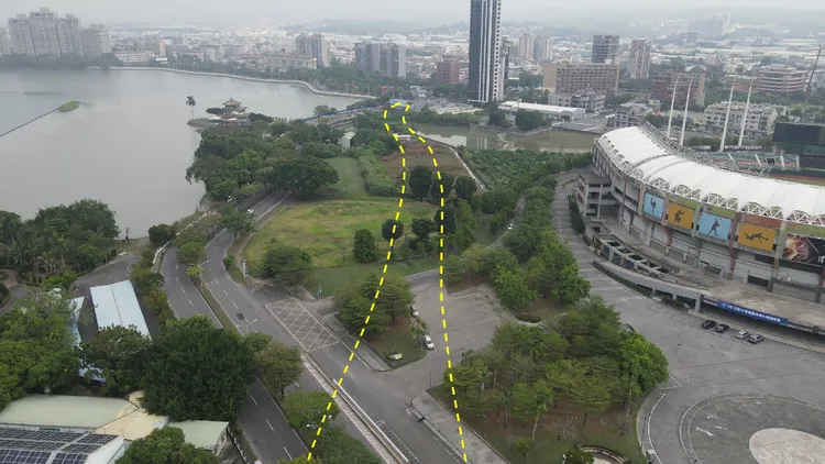 森林城市協會建議建議把大埤路拉直。森林城市協會提供