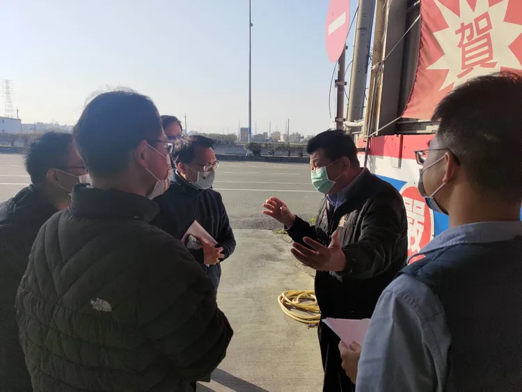 台中市警局長李文章勘查競速路段，指示分局全力防制。民眾提供