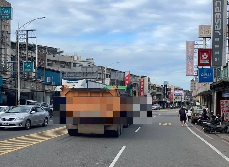 肇事的曳引車。大溪警分局提供