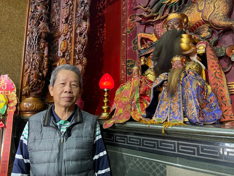 宮廟主委江建發。施昂強攝