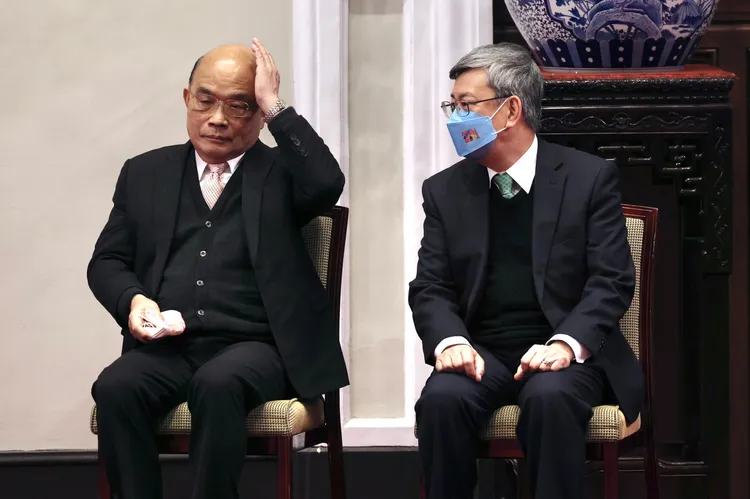 蘇貞昌1月19日提出請辭，蔡英文今正式宣布閣揆缺由陳建仁接替。林林攝