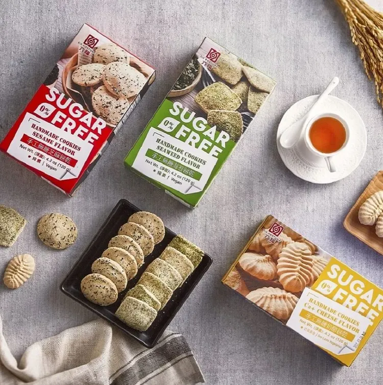 永禎健康飲食小舖-手工無糖餅乾特價299元至855元。業者提供