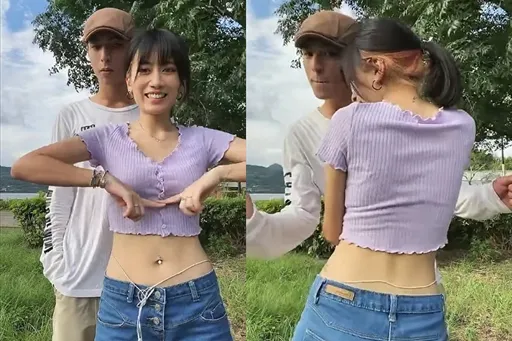 電眼馬尾正妹「秀蠻腰扭臀」　羞曝第一次！網友喊：賺到了