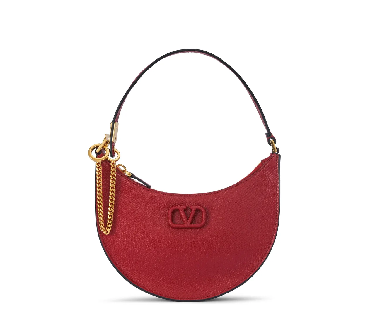 Valentino Garavani Rosso Toile Iconographe VLogo肩背包，約4萬3200元。品牌提供