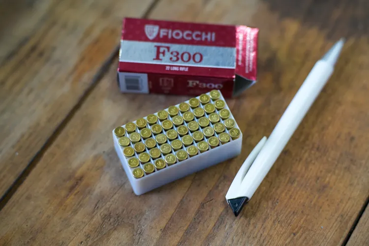 .22手槍使用Fiocchi F300子彈。田欣雲攝