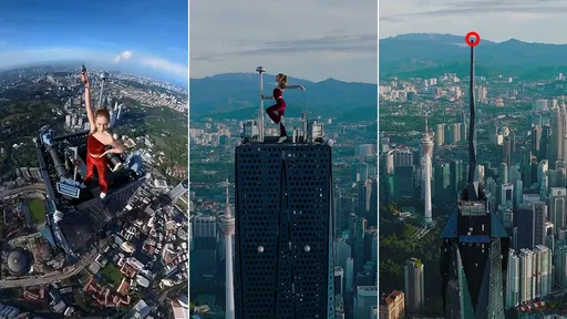 「變裝、脫光、水泥箱」攻陷世界第二高樓防禦 她揭闖678.9公尺高樓頂拍攝驚險過程