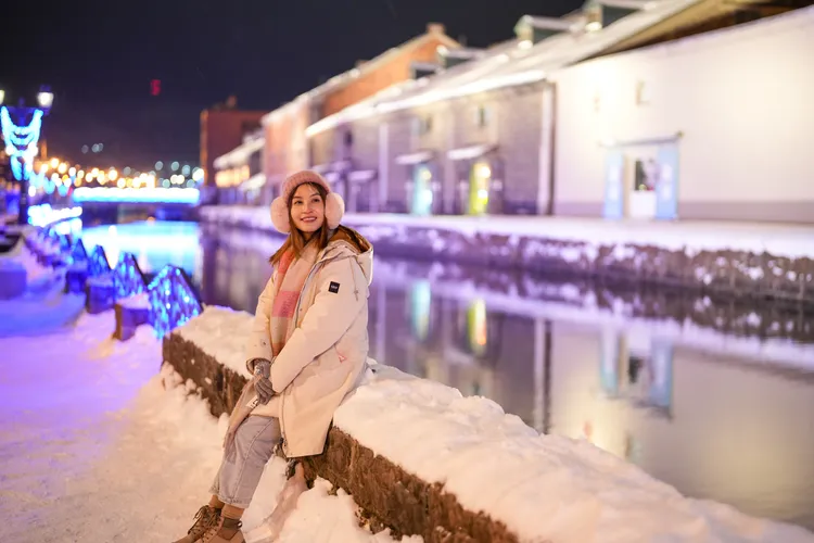 小樽運河是許多遊客對這座城市的第一印象。田欣雲攝