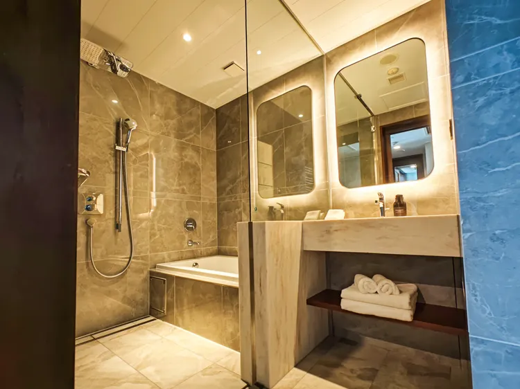 南館客房浴室內多了浴缸，所以房況更為搶手。田欣雲攝