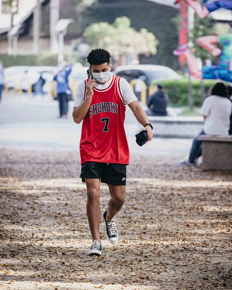 高國豪曾穿宮城良田湘北球衣。   翻攝攻城獅臉書
